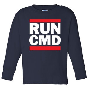 RunCMD Funny Command Prompt Computer Programmer Toddler Long Sleeve Shirt