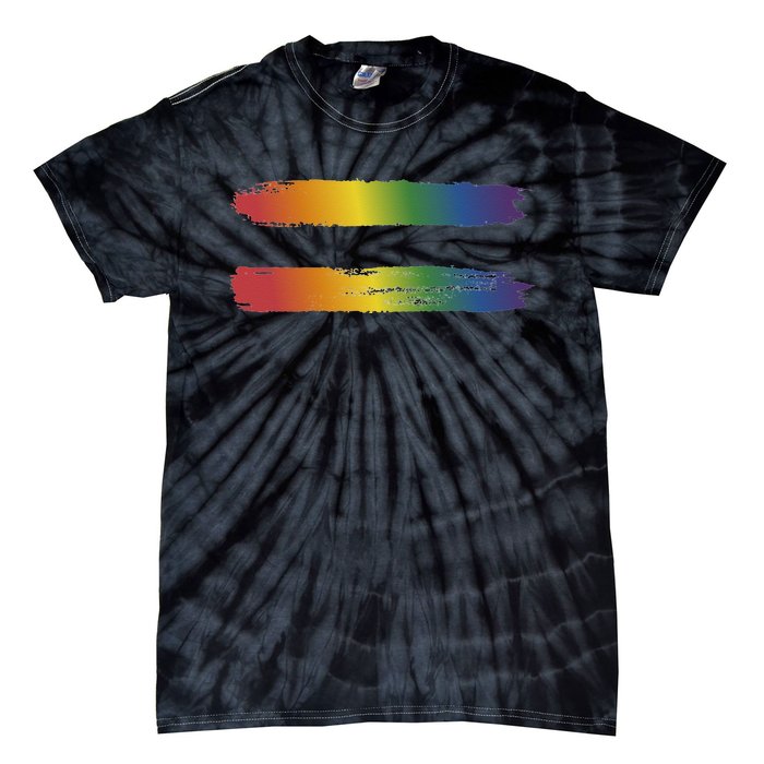 Rainbow Flag Colors For Gay And Lesbian Awareness Month Tie-Dye T-Shirt