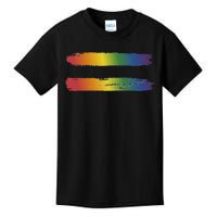 Rainbow Flag Colors For Gay And Lesbian Awareness Month Kids T-Shirt