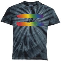 Rainbow Flag Colors For Gay And Lesbian Awareness Month Kids Tie-Dye T-Shirt