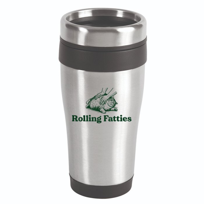 Rolling Fatties Cat 16oz Travel Tumbler
