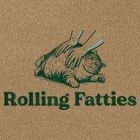 Rolling Fatties Cat Cotton Canvas Backpack