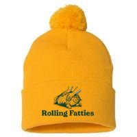 Rolling Fatties Cat Pom Pom 12in Knit Beanie