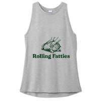 Rolling Fatties Cat Ladies PosiCharge Tri-Blend Wicking Tank