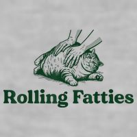 Rolling Fatties Cat Ladies PosiCharge Tri-Blend Wicking Tank