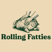 Rolling Fatties Cat Zip Tote Bag