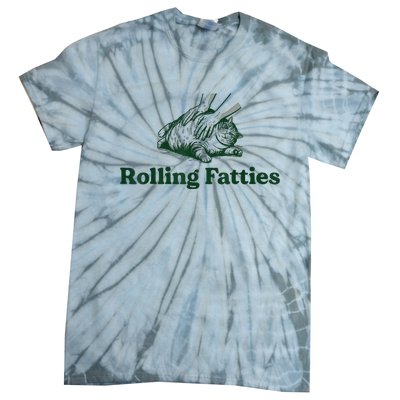 Rolling Fatties Cat Tie-Dye T-Shirt