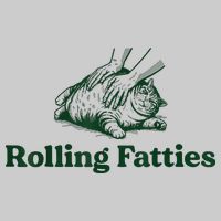 Rolling Fatties Cat Tie-Dye T-Shirt