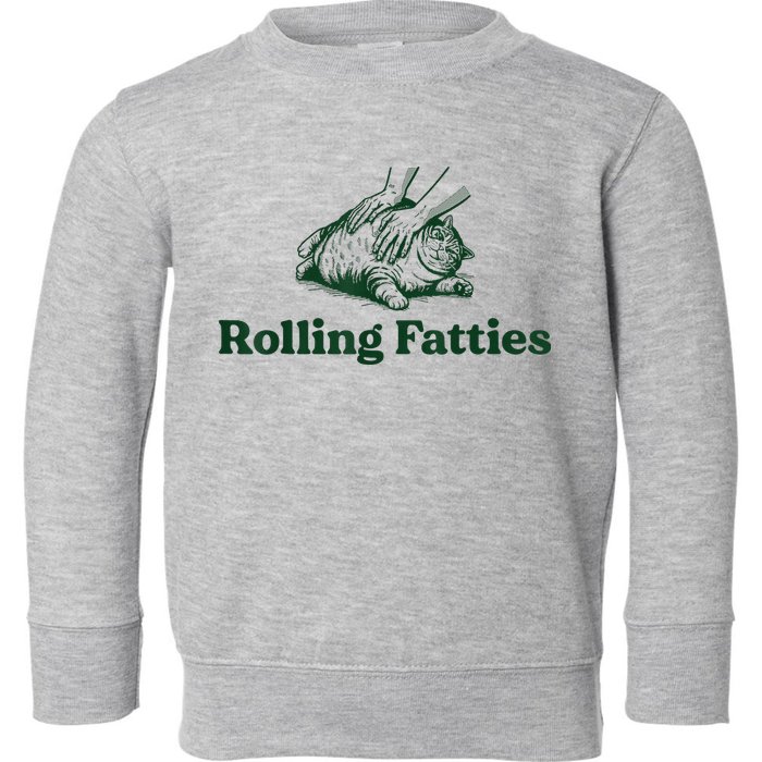 Rolling Fatties Cat Toddler Sweatshirt