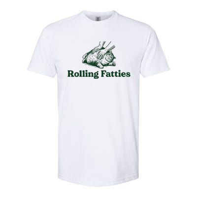 Rolling Fatties Cat Softstyle CVC T-Shirt