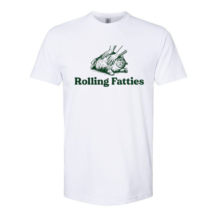 Rolling Fatties Cat Softstyle CVC T-Shirt