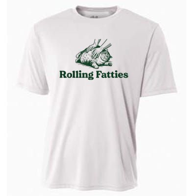 Rolling Fatties Cat Cooling Performance Crew T-Shirt