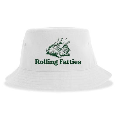 Rolling Fatties Cat Sustainable Bucket Hat
