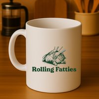 Rolling Fatties Cat Mug