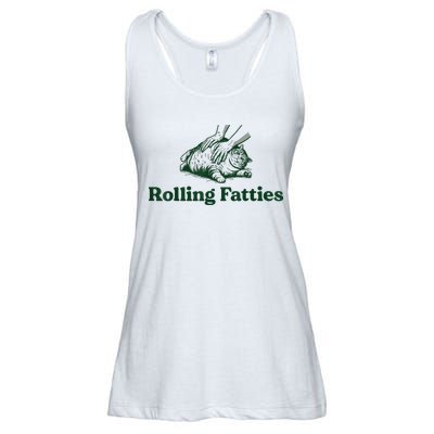 Rolling Fatties Cat Ladies Essential Flowy Tank