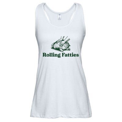 Rolling Fatties Cat Ladies Essential Flowy Tank