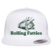Rolling Fatties Cat Flat Bill Trucker Hat