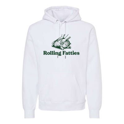 Rolling Fatties Cat Premium Hoodie