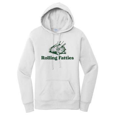 Rolling Fatties Cat Women's Pullover Hoodie