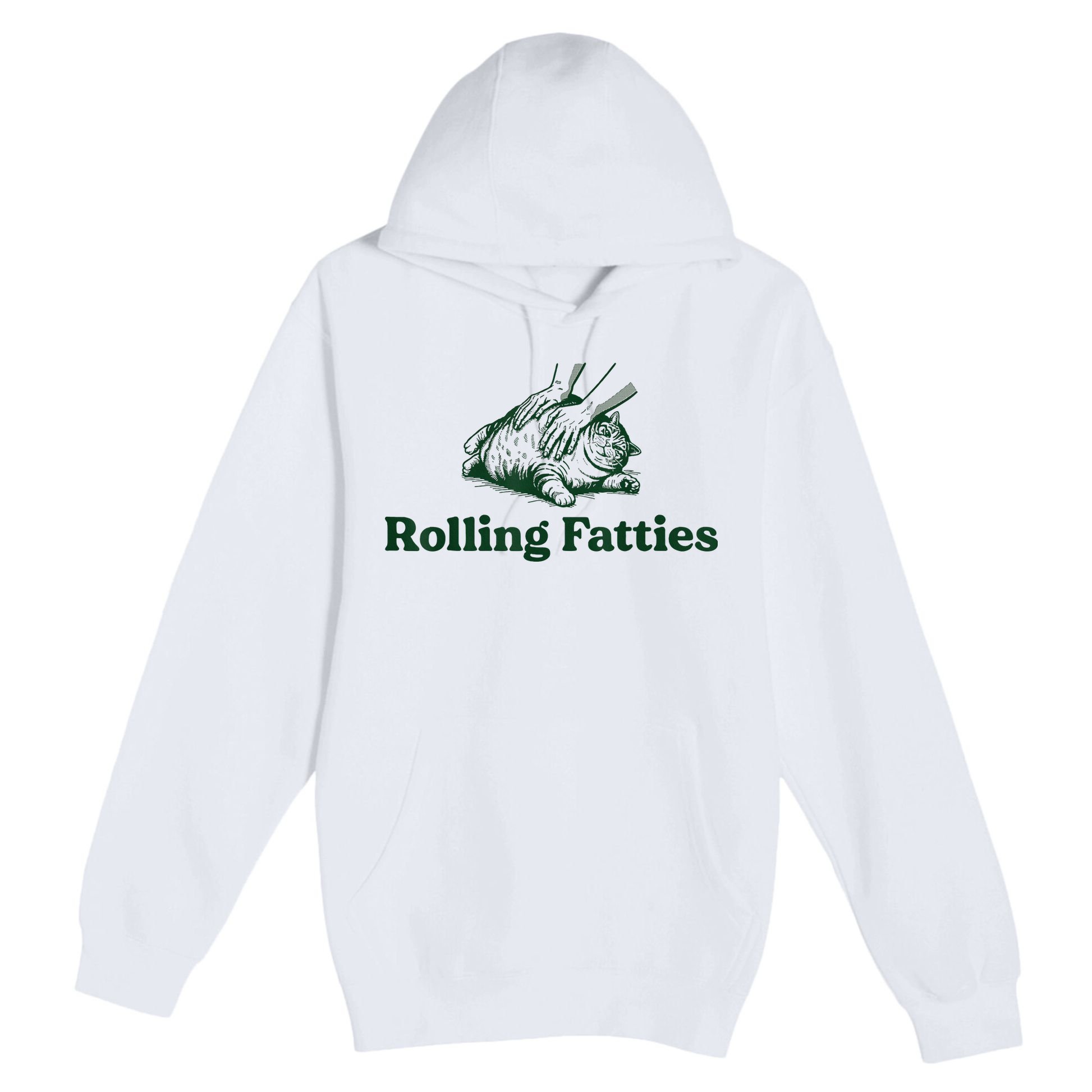 Rolling Fatties Cat Premium Pullover Hoodie