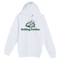 Rolling Fatties Cat Premium Pullover Hoodie