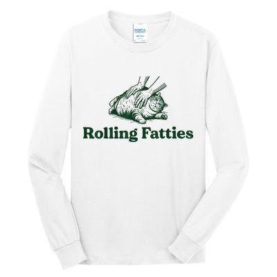 Rolling Fatties Cat Tall Long Sleeve T-Shirt