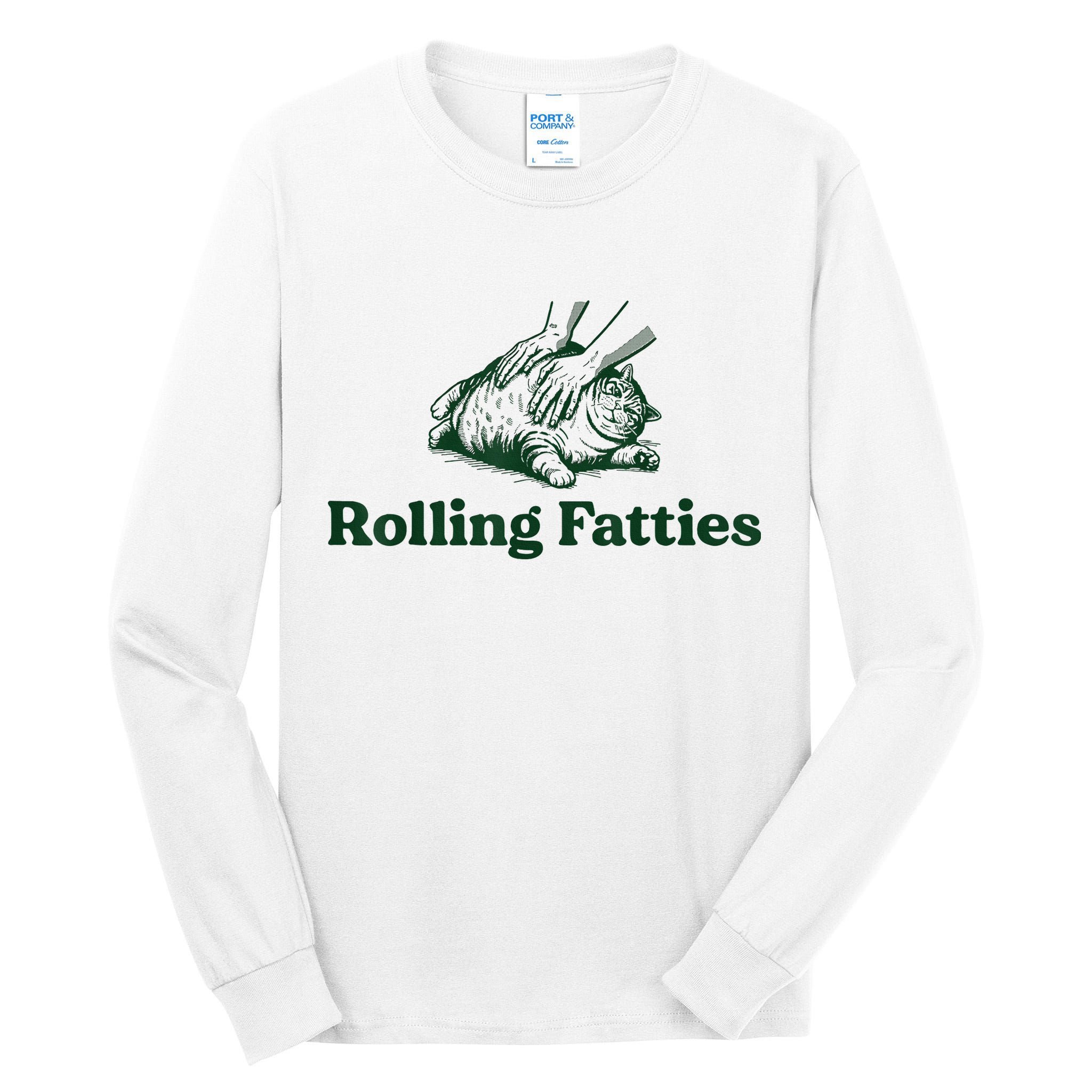 Rolling Fatties Cat Tall Long Sleeve T-Shirt
