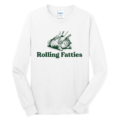 Rolling Fatties Cat Tall Long Sleeve T-Shirt