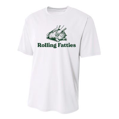 Rolling Fatties Cat Performance Sprint T-Shirt