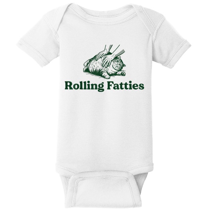 Rolling Fatties Cat Baby Bodysuit