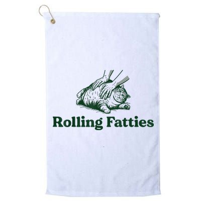 Rolling Fatties Cat Golf Towel