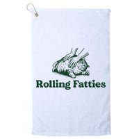 Rolling Fatties Cat Golf Towel