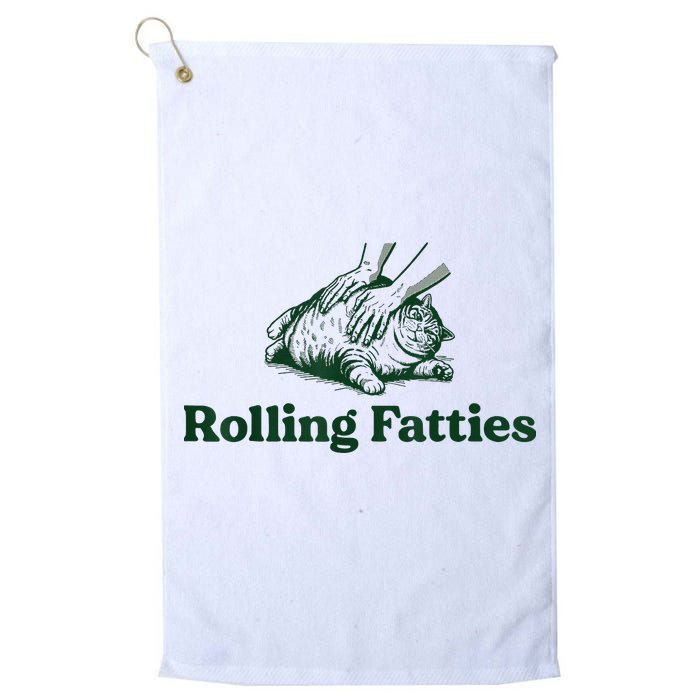 Rolling Fatties Cat Golf Towel