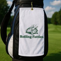 Rolling Fatties Cat Golf Towel