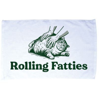Rolling Fatties Cat Microfiber Hand Towel