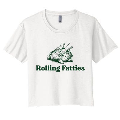 Rolling Fatties Cat Crop Top