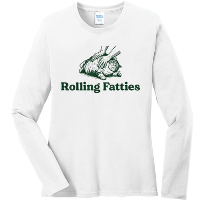 Rolling Fatties Cat Ladies Long Sleeve Shirt