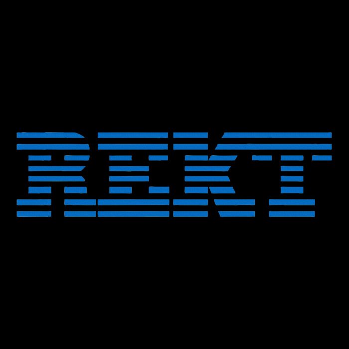 Rekt Funny Crypto Down Bad Parody Drawstring Bag