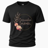 Retro Floral Curriculum Coordinator Instructional Assistant Cooling Performance Crew T-Shirt