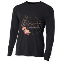 Retro Floral Curriculum Coordinator Instructional Assistant Cooling Performance Long Sleeve Crew