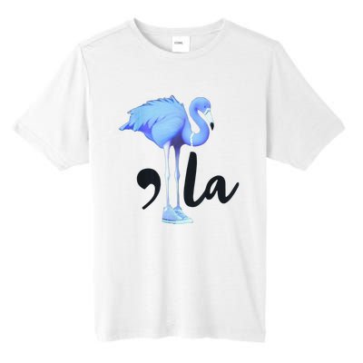 Retro Flamingo Chucks And Pearls Comma La Kamala Harris 2024 Tall Fusion ChromaSoft Performance T-Shirt