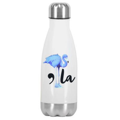 Retro Flamingo Chucks And Pearls Comma La Kamala Harris 2024 Stainless Steel Insulated Water Bottle