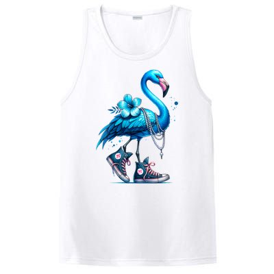 Retro Flamingo Chucks And Pearls Comma La Kamala Harris 2024 PosiCharge Competitor Tank