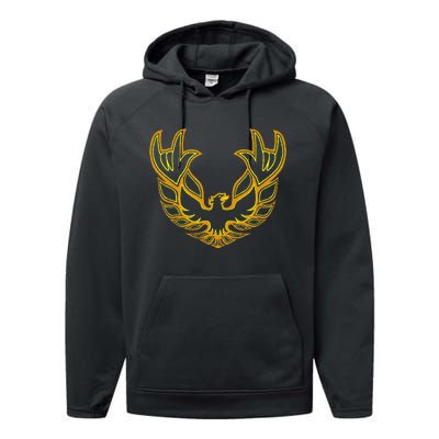 Rockin Firebird Classic Detroit Muscle Car Transam Performance Fleece Hoodie