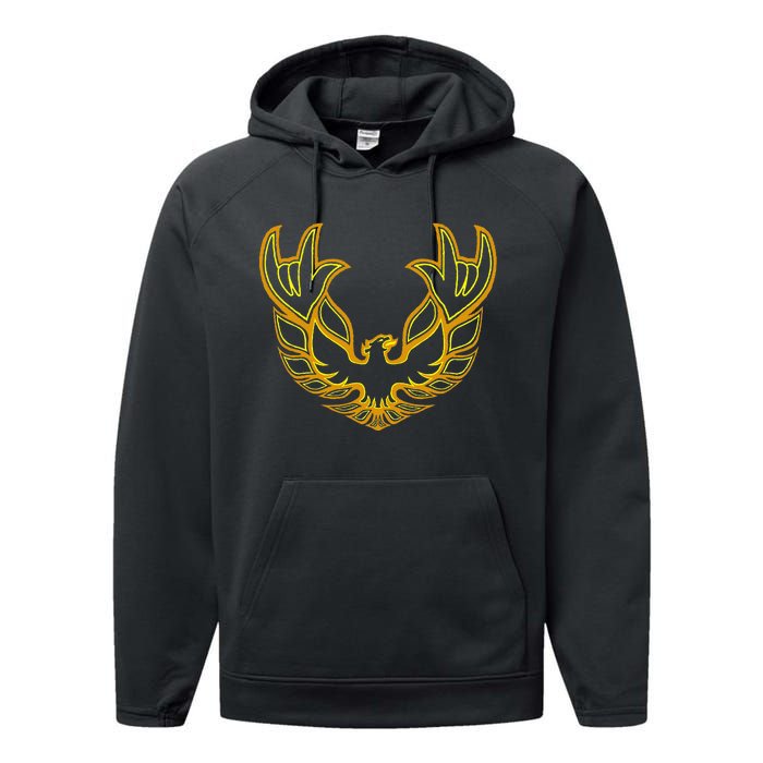 Rockin Firebird Classic Detroit Muscle Car Transam Performance Fleece Hoodie