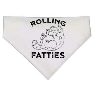 Rolling Fatties Ca Funny Cat USA-Made Doggie Bandana