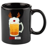 Reinbeer Funny Christmas Holiday Beer Lover 11oz C Handle Ceramic Mug