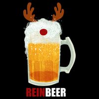 Reinbeer Funny Christmas Holiday Beer Lover Drawstring Bag