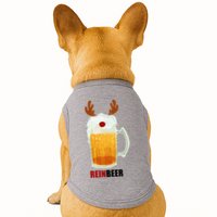 Reinbeer Funny Christmas Holiday Beer Lover Doggie Tank