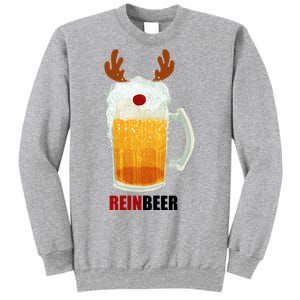 Reinbeer Funny Christmas Holiday Beer Lover Sweatshirt